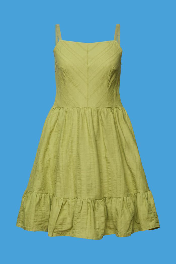 Mini-robe en coton, PISTACHIO GREEN, detail image number 6