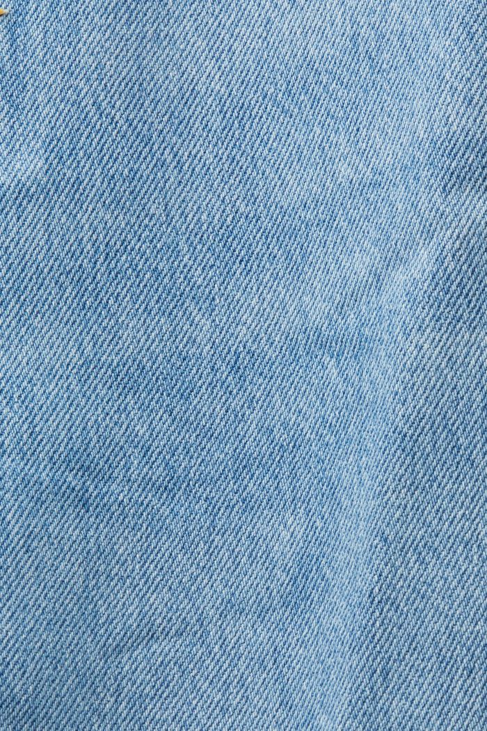 Jupe en jean longueur midi en coton mélangé, BLUE MEDIUM WASHED, detail image number 6