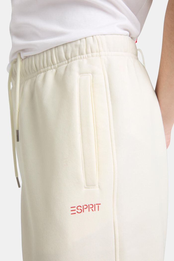 Pantalon de jogging unisexe en maille polaire de coton orné d’un logo, OFF WHITE, detail image number 2