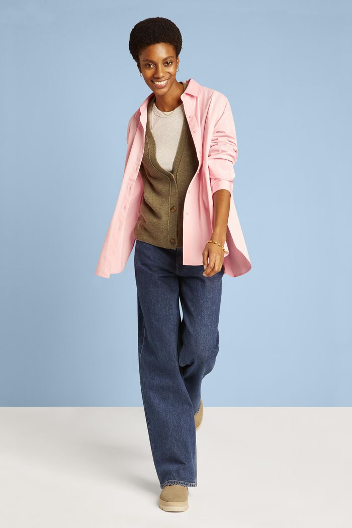 Button-Down-Hemd im Oversize-Look, PINK, detail image number 1